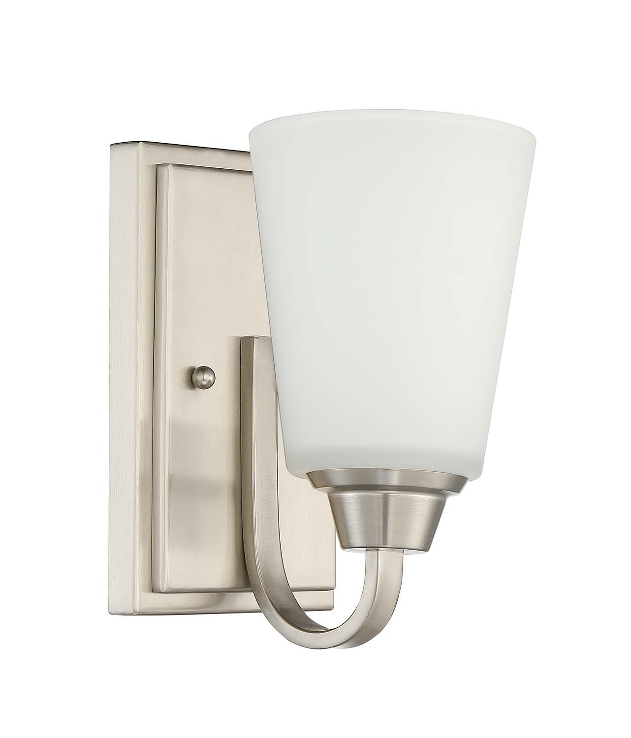 ##Antique Hardware## Grace 1 Light Wall Sconce in Brushed Polished Nickel