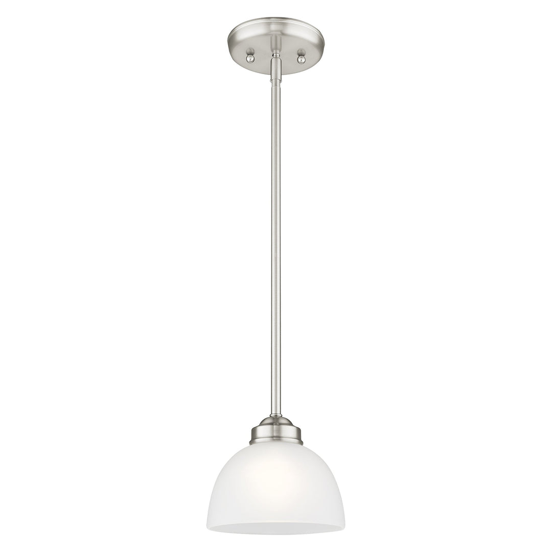 ##Antique Hardware## 1 Light Brushed Nickel Single Pendant
