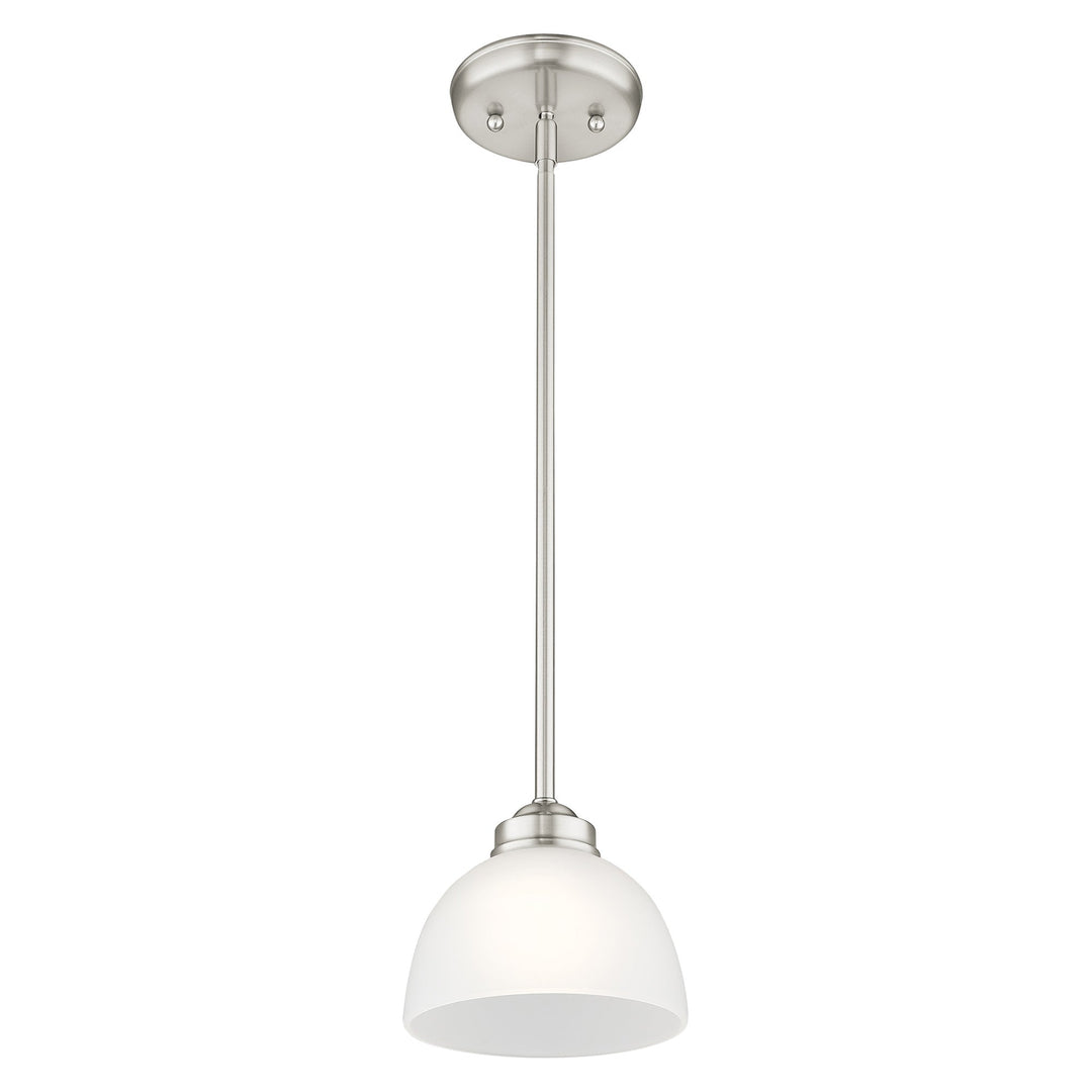##Antique Hardware## 1 Light Brushed Nickel Single Pendant