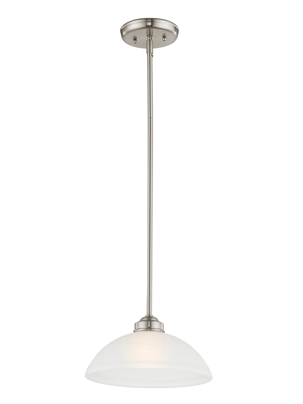 ##Antique Hardware## 1 Light Brushed Nickel Pendant