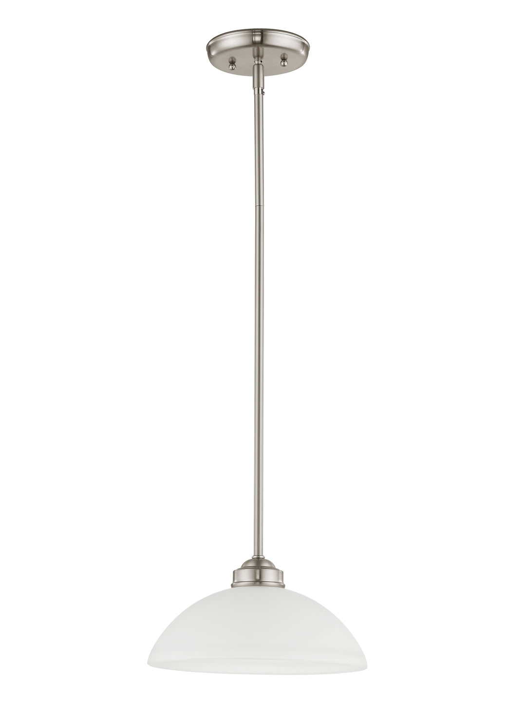 ##Antique Hardware## 1 Light Brushed Nickel Pendant