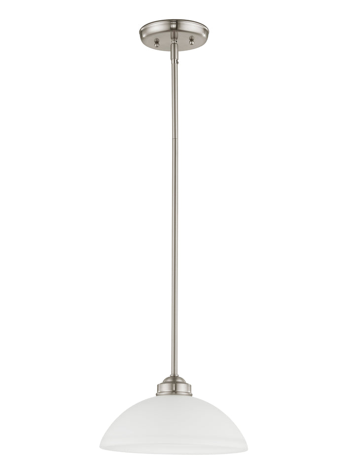##Antique Hardware## 1 Light Brushed Nickel Pendant
