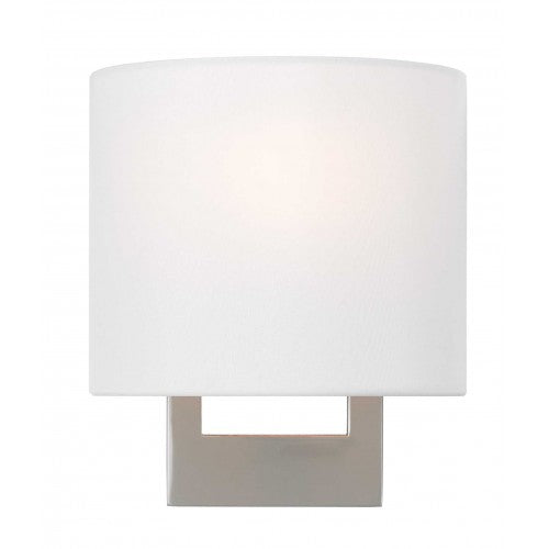 ##Antique Hardware## 1 Light Brushed Nickel ADA Wall Sconce