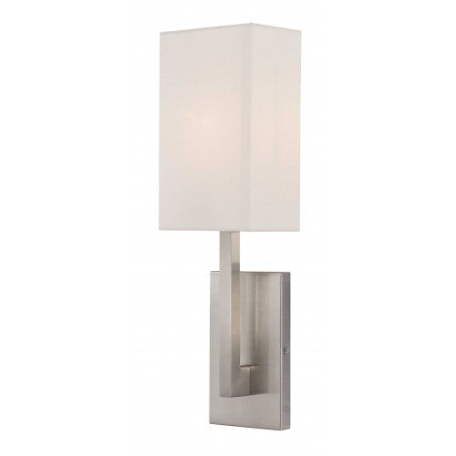 ##Antique Hardware## 1 Light Brushed Nickel ADA Wall Sconce