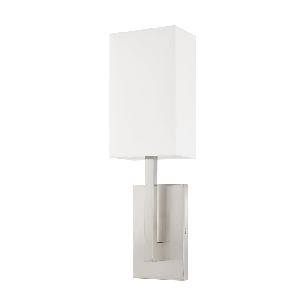 ##Antique Hardware## 1 Light Brushed Nickel ADA Wall Sconce