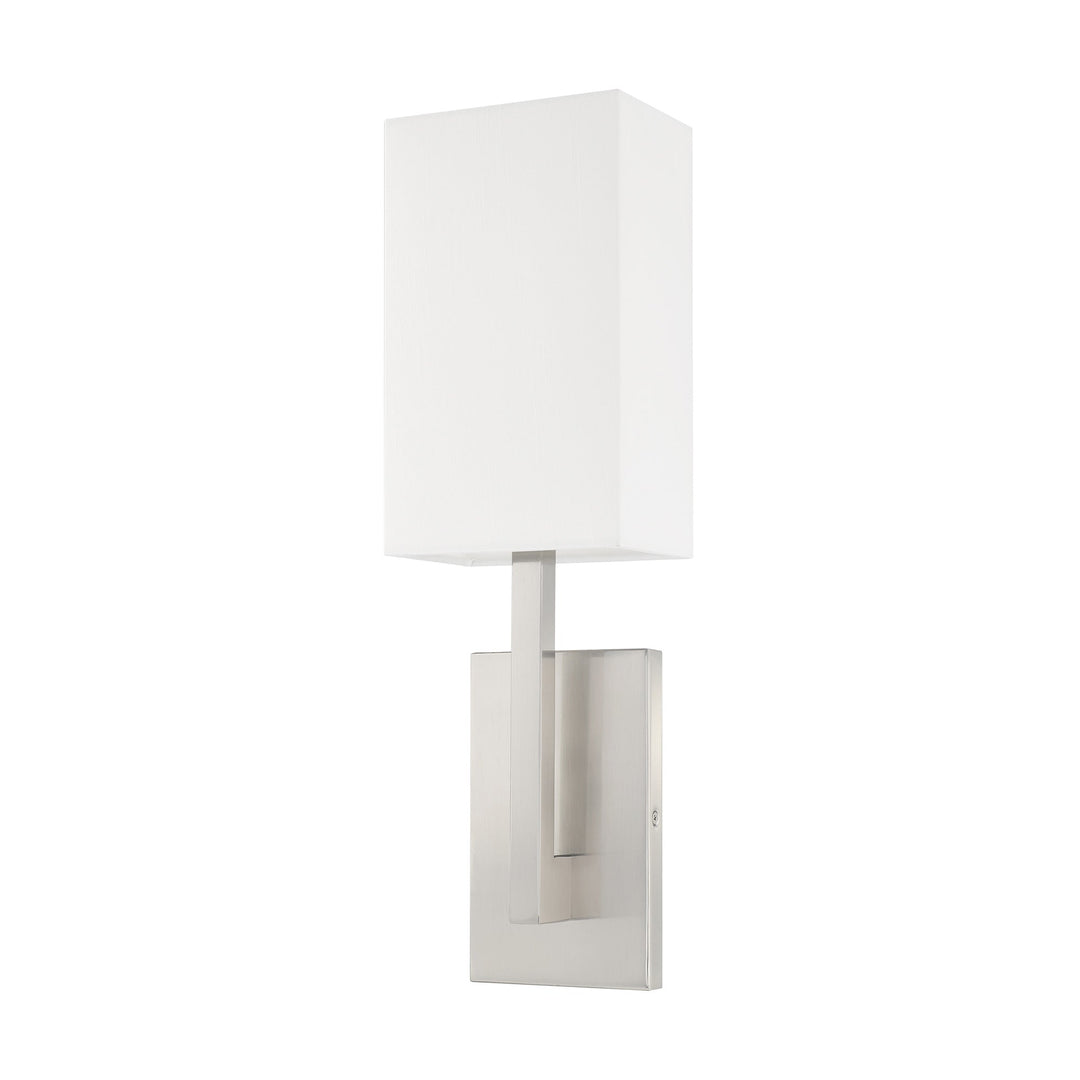 ##Antique Hardware## 1 Light Brushed Nickel ADA Wall Sconce