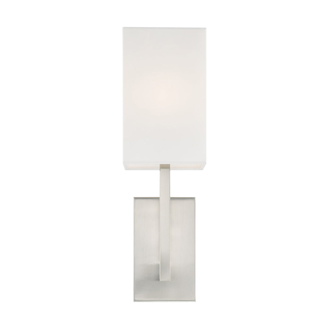 ##Antique Hardware## 1 Light Brushed Nickel ADA Wall Sconce