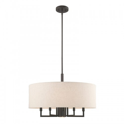 ##Antique Hardware## 6 Light English Bronze Pendant Chandelier