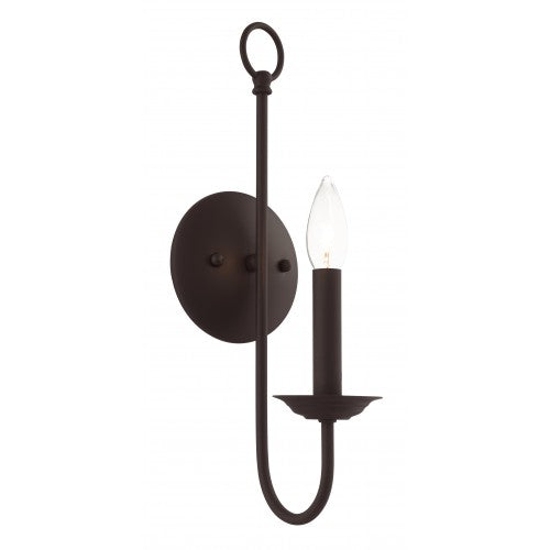 ##Antique Hardware## 1 Light Bronze Wall Sconce