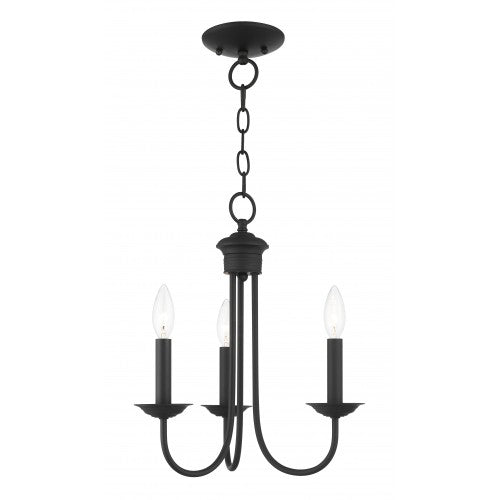 ##Antique Hardware## 3 Light Black Chandelier