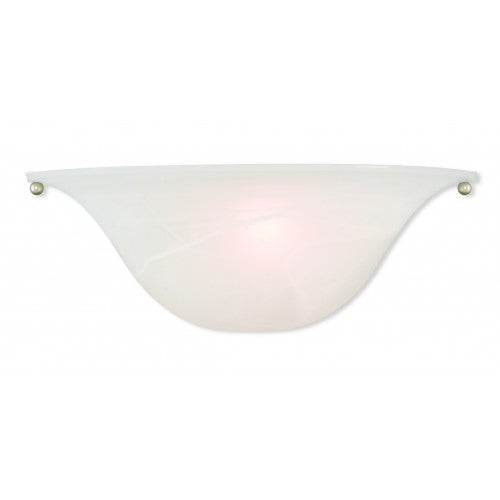 ##Antique Hardware## 1 Light Painted Satin Nickel Wall Sconce