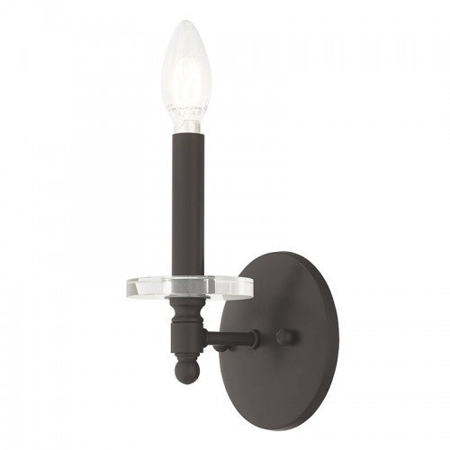 ##Antique Hardware## 1 Light Bronze Wall Sconce
