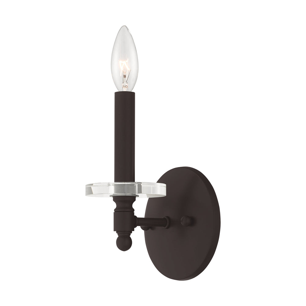 ##Antique Hardware## 1 Light Bronze Wall Sconce