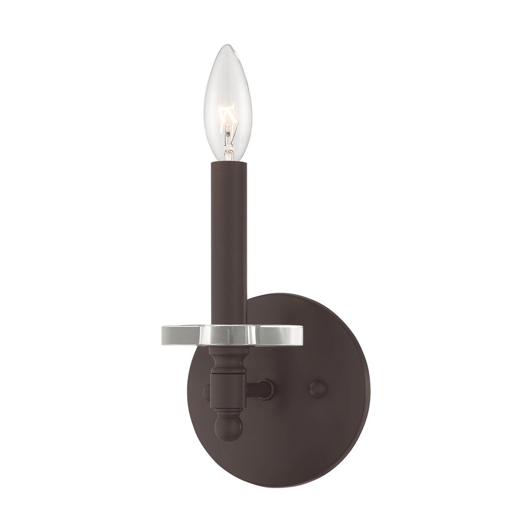 ##Antique Hardware## 1 Light Bronze Wall Sconce