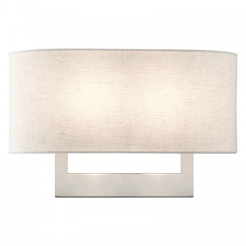 ##Antique Hardware## 2 Light Brushed Nickel Large ADA Sconce
