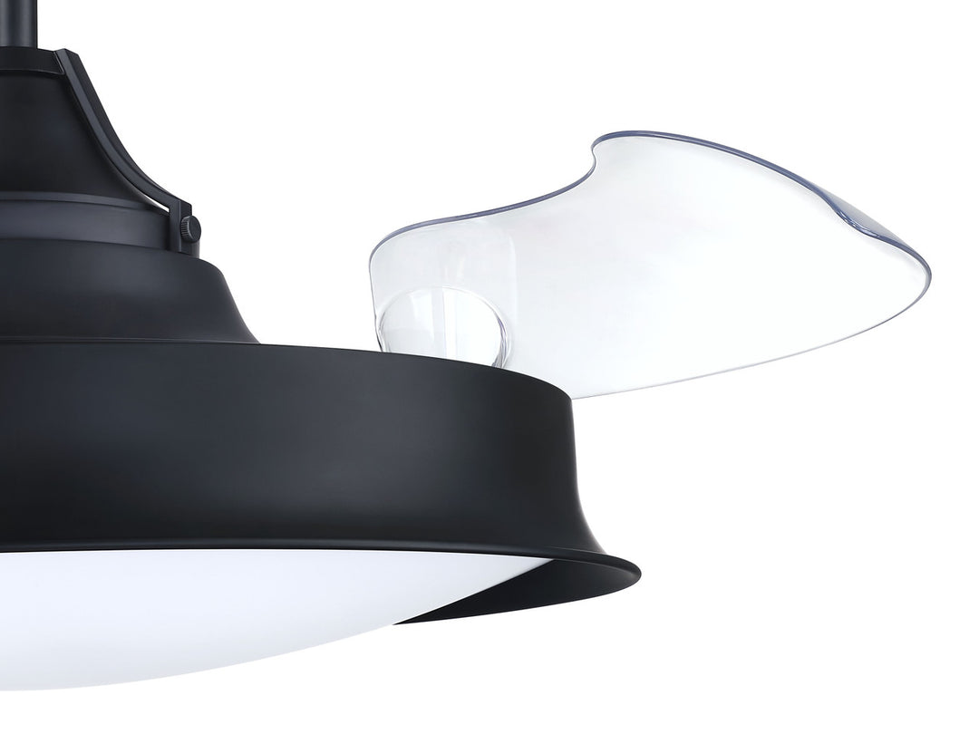 42" Union in Flat Black w/ Clear Acrylic Blades