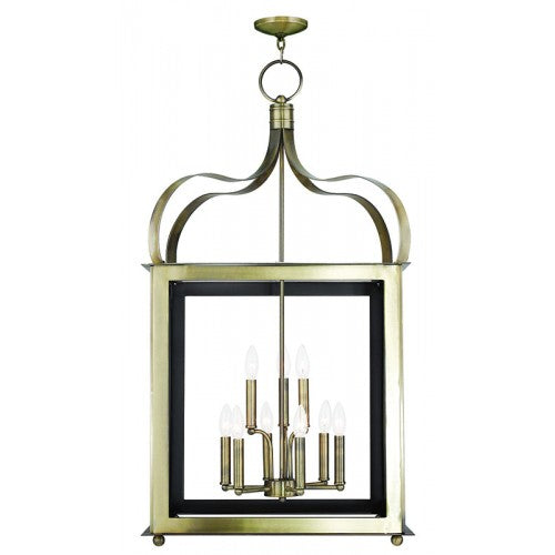 Antique Hardware 6 Light + 3 Light Antique Brass Lantern Lantern