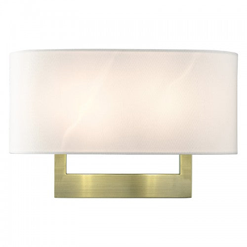 ##Antique Hardware## 2 Light Antique Brass Large ADA Sconce