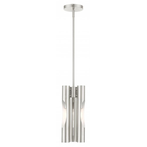 ##Antique Hardware## 3 Light Brushed Nickel Pendant Chandelier