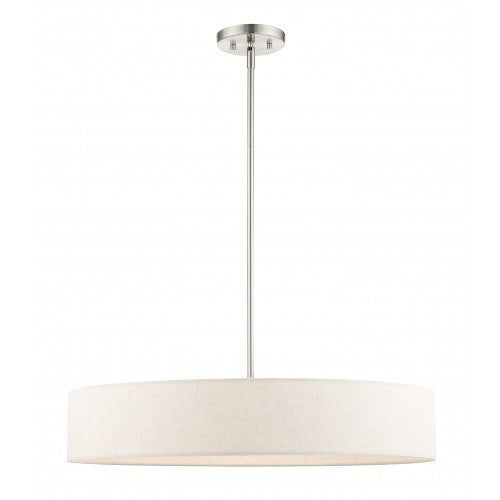 ##Antique Hardware## 5 Light Brushed Nickel Chandelier