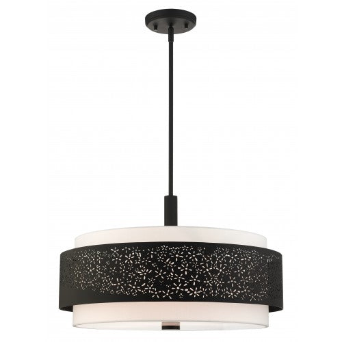 ##Antique Hardware## 5 Light Black Chandelier