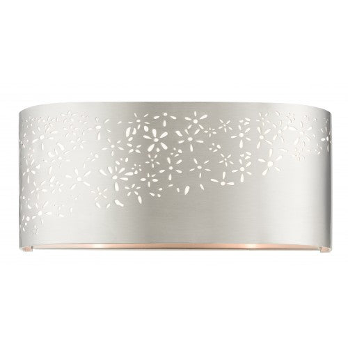 ##Antique Hardware## 2 Light Brushed Nickel ADA Vanity Sconce