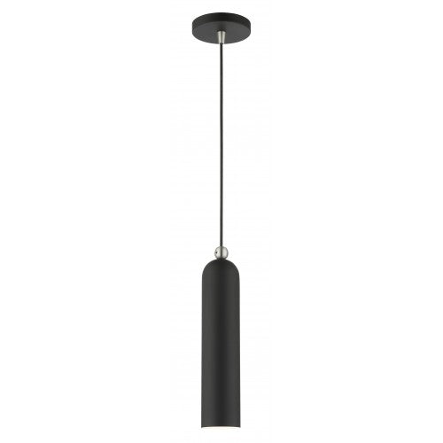 ##Antique Hardware## 1 Light Black Pendant