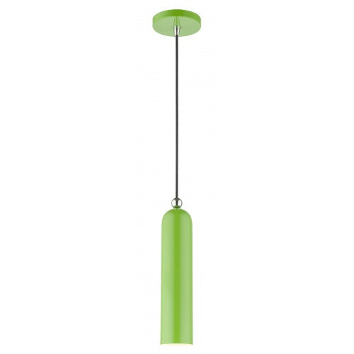 ##Antique Hardware## 1 Light Shiny Apple Green Pendant