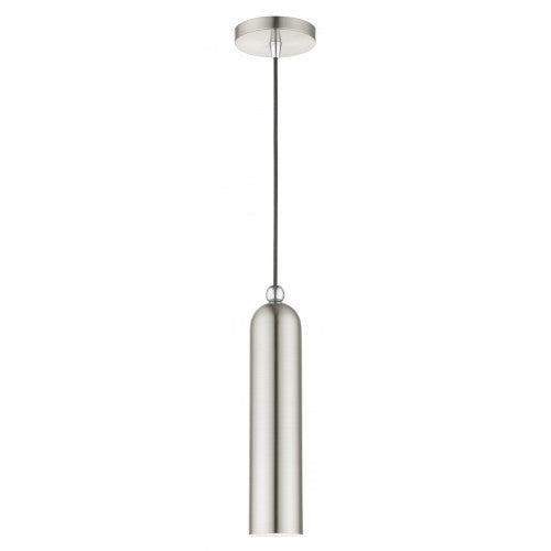##Antique Hardware## 1 Light Brushed Nickel Pendant