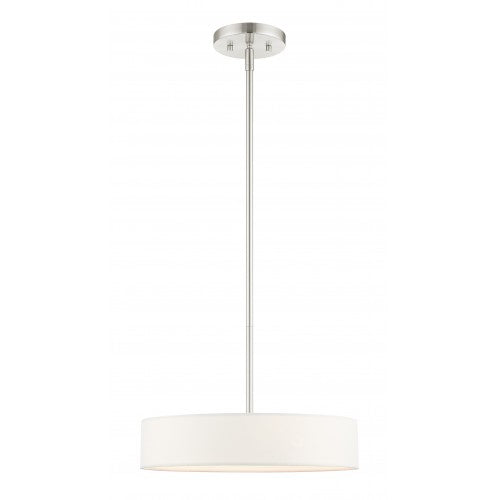 ##Antique Hardware## 4 Light Brushed Nickel Chandelier