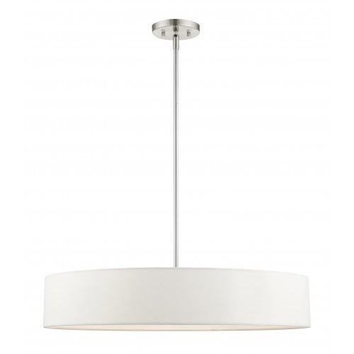 ##Antique Hardware## 5 Light Brushed Nickel Chandelier