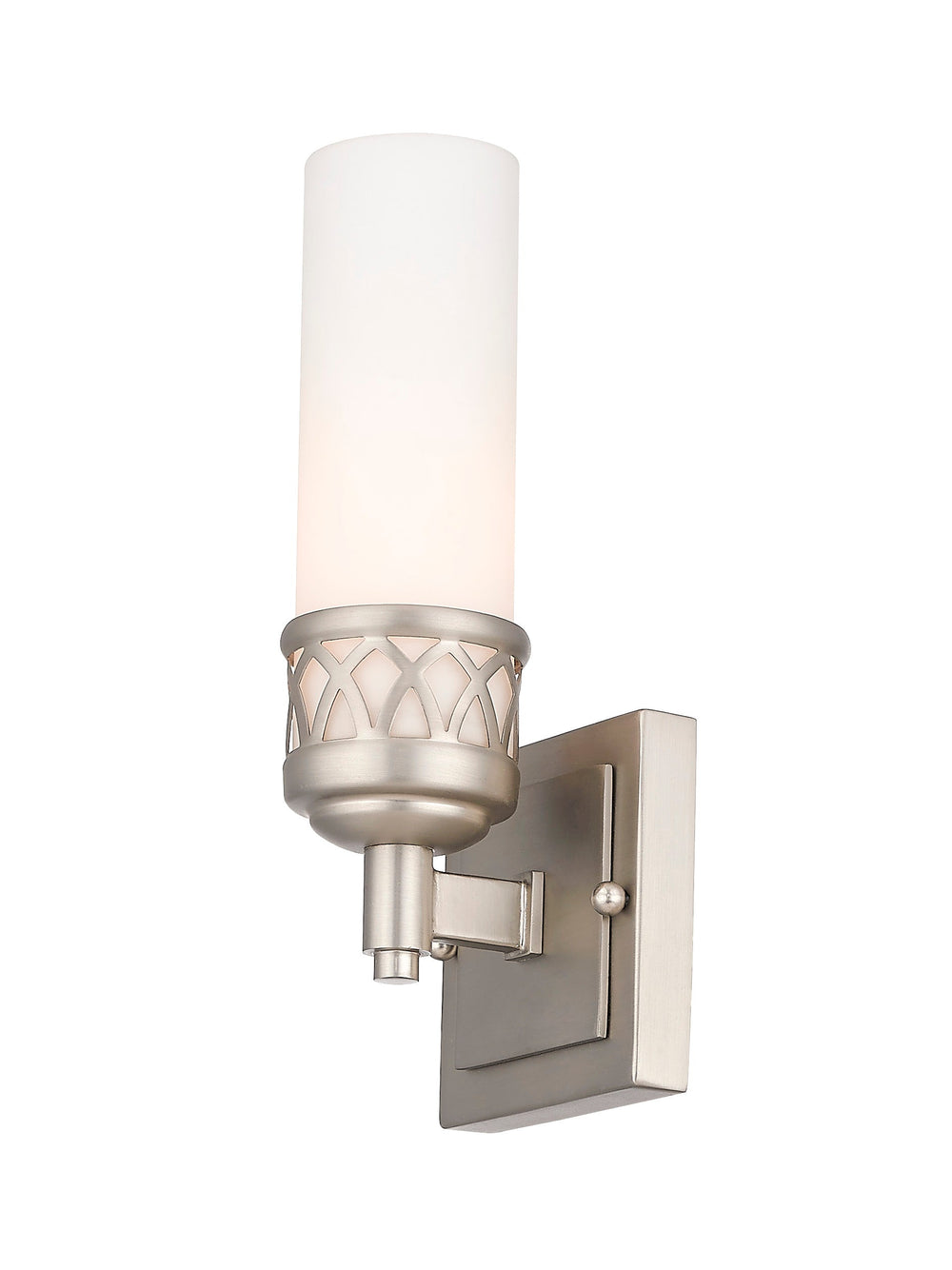 ##Antique Hardware## 1 Light Brushed Nickel Bath