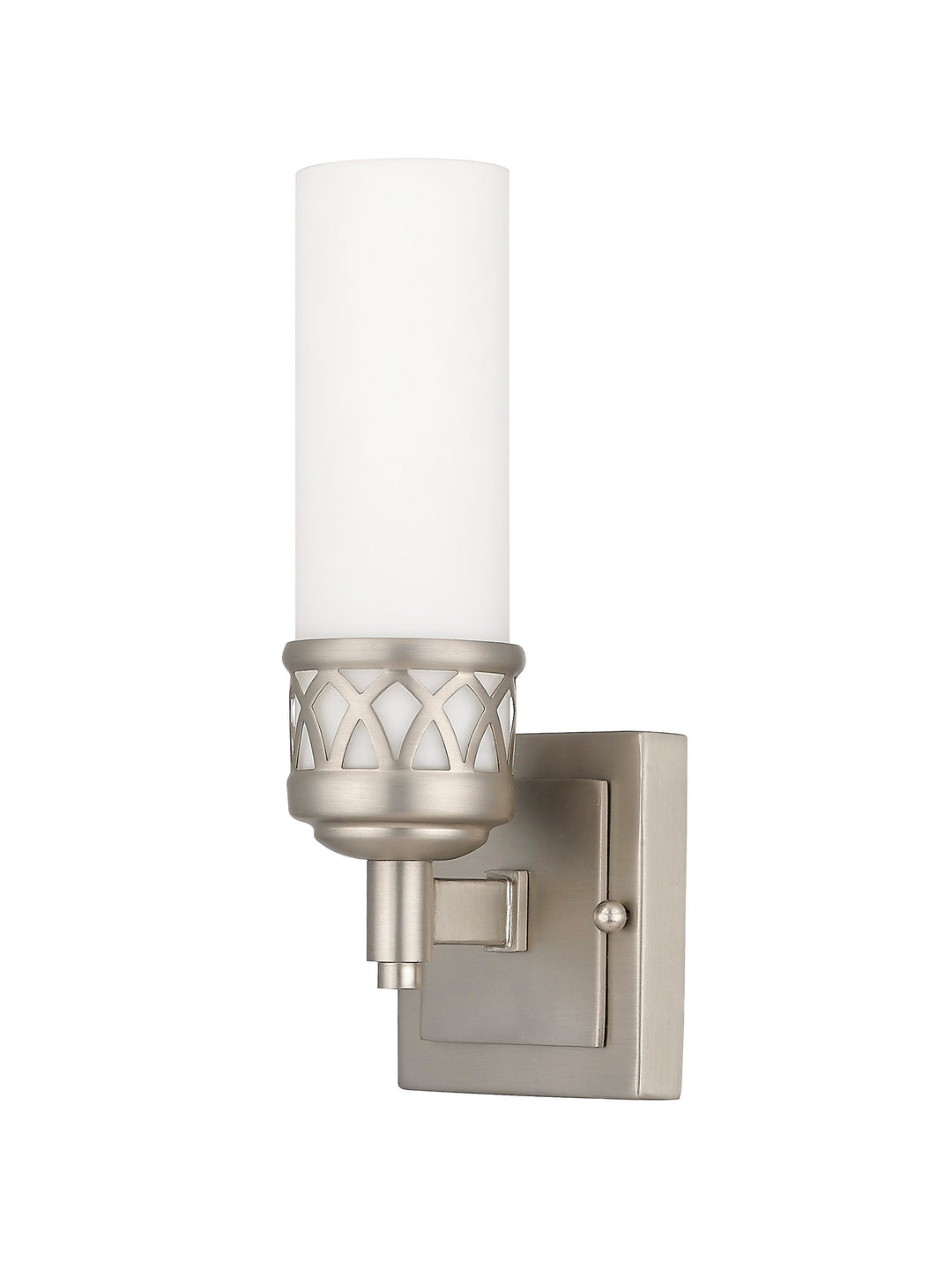 ##Antique Hardware## 1 Light Brushed Nickel Bath
