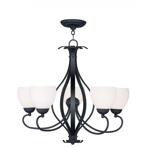 ##Antique Hardware## 5 Light Black Chandelier