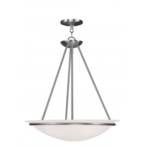 ##Antique Hardware## 3 Light Brushed Nickel Pendant