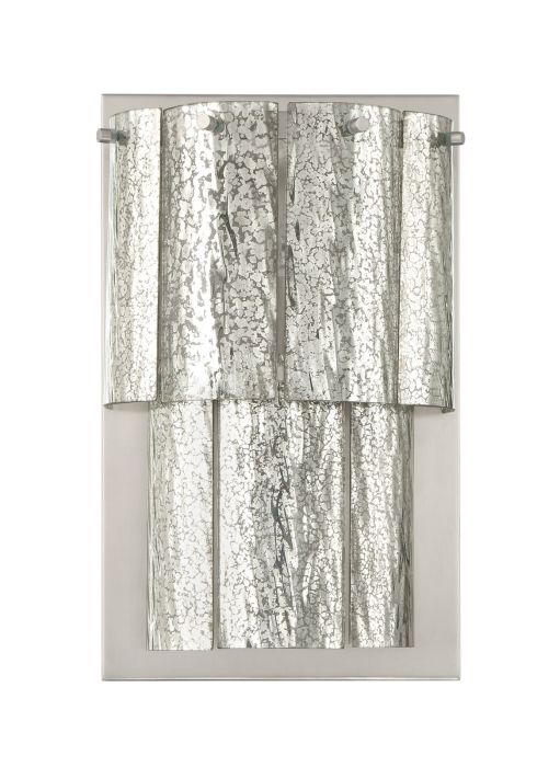 ##Antique Hardware## Museo 2 Light Wall Sconce in Brushed Polished Nickel