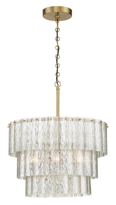 ##Antique Hardware## Museo 12 Light Pendant in Satin Brass