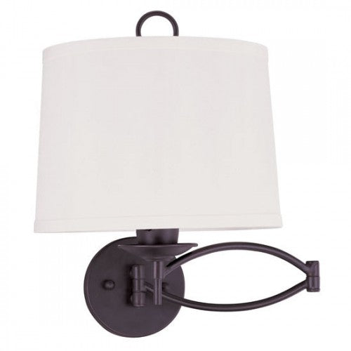 ##Antique Hardware## 1 Light Bronze Swing Arm Wall Lamp