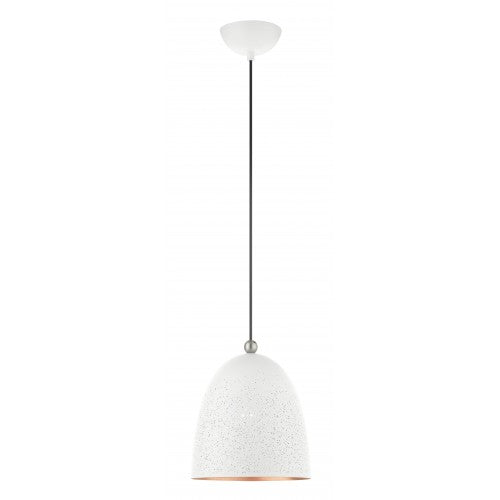 ##Antique Hardware## 1 Light White Pendant