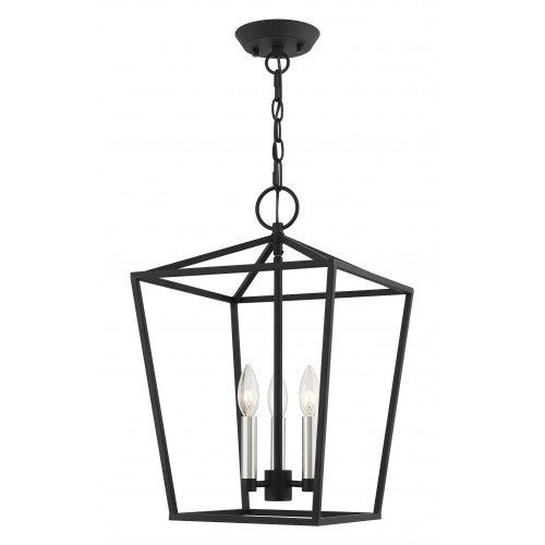 Antique Hardware 3 Light Black Convertible Lantern Lantern