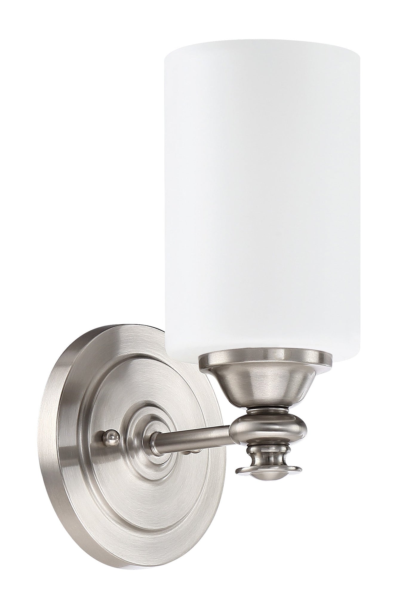 ##Antique Hardware## Dardyn 1 Light Wall Sconce in Brushed Polished Nickel