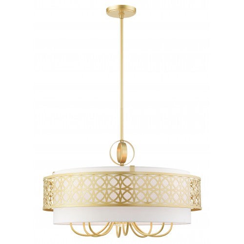 ##Antique Hardware## 9 Light Soft Gold Pendant Chandelier