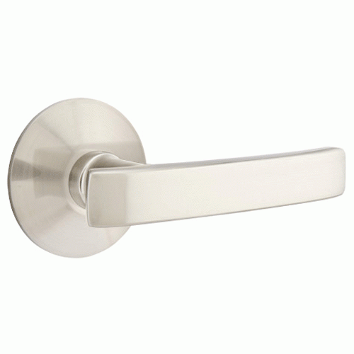 Antique Hardware Emtek Solid Brass Geneva Lever With Modern Rosette (Several Finish Options) EMTEK LEVER DOOR KNOB