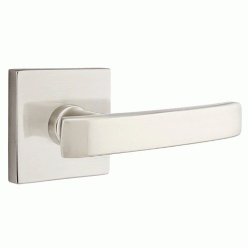 Antique Hardware Emtek Solid Brass Geneva Lever With Square Rosette (Several Finish Options) EMTEK LEVER DOOR KNOB