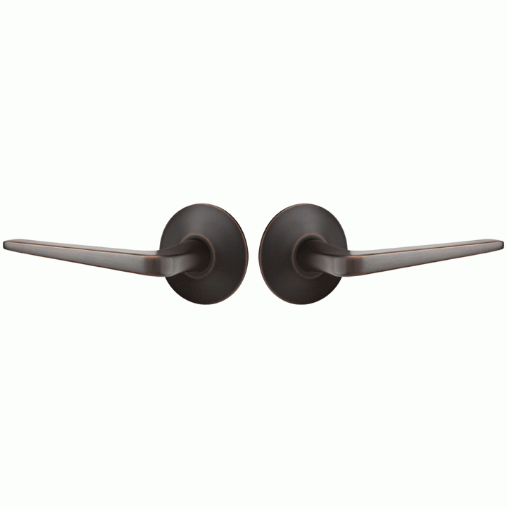 Antique Hardware Emtek Solid Brass Athena Lever With Modern Rosette (Several Finish Options) EMTEK LEVER DOOR KNOB