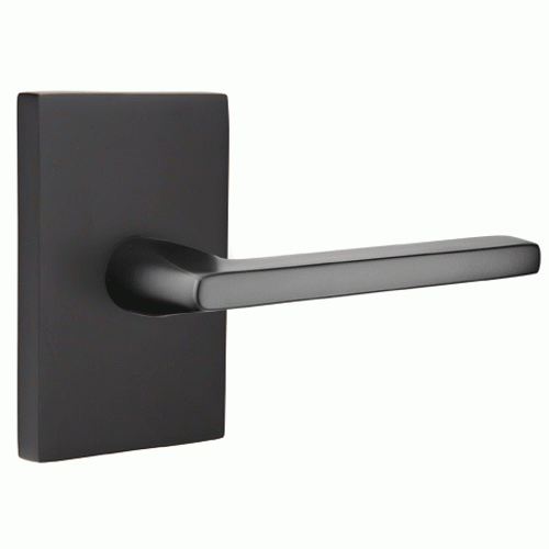 ##Antique Hardware## Emtek Helios Door Lever with Modern Rectangular Rosette (Several Finishes Available)