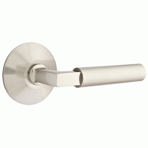 Antique Hardware Emtek Solid Brass Hercules Lever With Modern Rosette (Several Finish Options) EMTEK LEVER DOOR KNOB