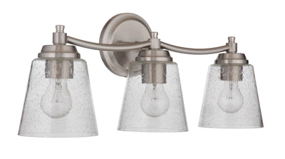 ##Antique Hardware## Tyler 3 Light Vanity in Brushed Polished Nickel