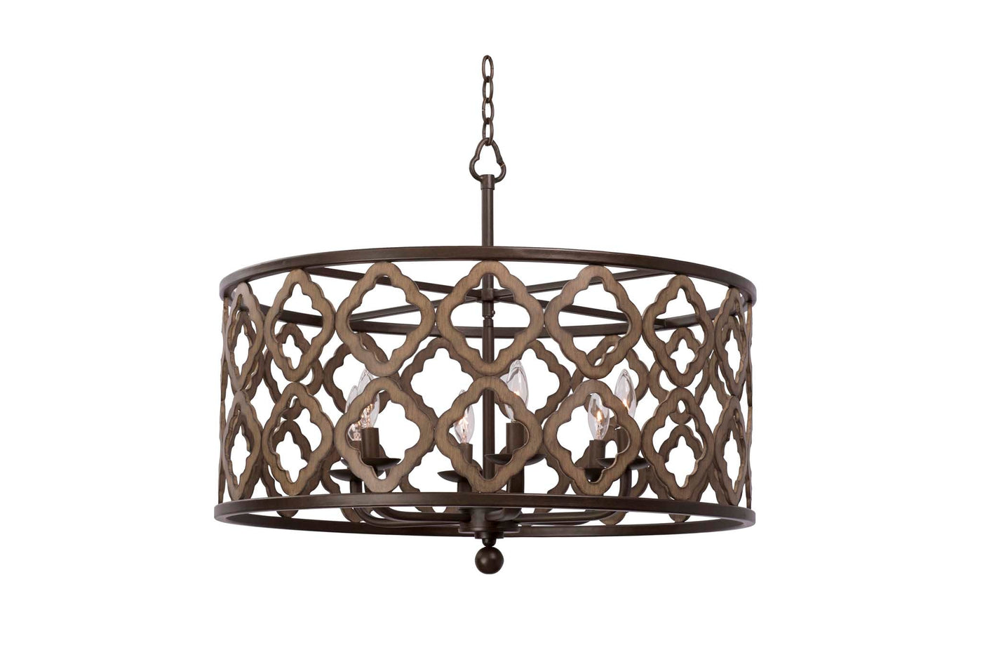 ##Antique Hardware## Whittaker 6 Light Pendant