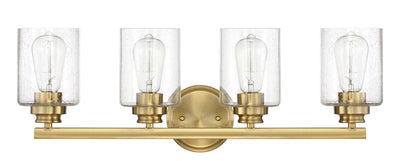 ##Antique Hardware## Bolden 4 Light Vanity in Satin Brass